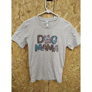 Dog Mama Colorful Soft Bella+ Canvas Size Small Boutique Graphic Tee